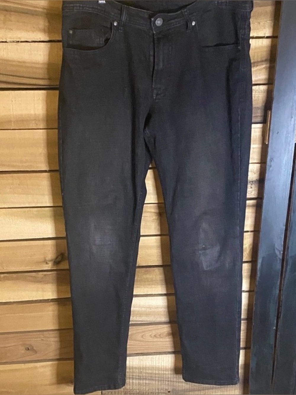 Buffalo David Bitton Jackson Black straight stretch Denim Jeans size 36x34